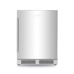 Akicon 24 Inch Beverage Refrigerator Cooler, 164 Cans Mini Fridge with Stainless Steel Door, 3-Color LED Light, Freestanding or Built-in for Home/Bar/Office | Fridge.com