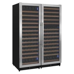 Allavino Reserva Series 317 Bottle 71" Tall Three Zone Stainless Steel Side-By-Side Wine Refrigerator | Fridge.com