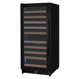 Allavino Reserva Series 119 Bottle 55" Semi Tall Dual Zone Left Hinge Black Metal Wine Refrigerator | Fridge.com