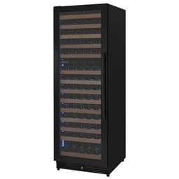 Allavino Reserva Series 154 Bottle 71" Tall Dual Zone Built-In Left Hinge Wine Refrigerator With Black Metal Door | Fridge.com