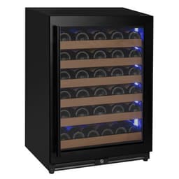 51 Bottle Single Zone Right Hinge Black Wine Refrigerator | Fridge.com