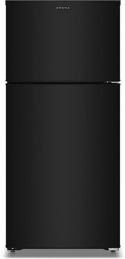 Amana 28" Wide Top-Freezer Refrigerator With A Large Crisper Drawer-14 cu. ft. in Black | Fridge.com