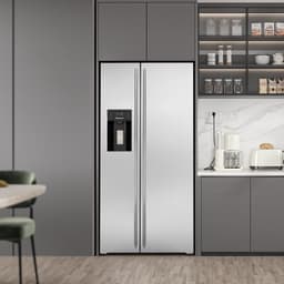 Antarctic Star 20 cu.ft, 36-Inch Wide French Door Refrigerator With Side Freezer, Built-In Water Dispenser, Nugget Ice Maker & Cube Ice, Adjustable | Fridge.com