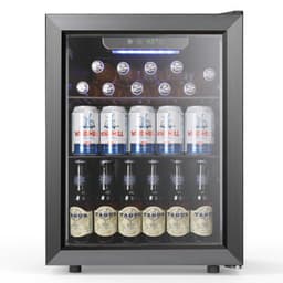 Antarctic Star 16.93'' W Freestanding 24 Cans (12 oz.) 1.7 Cubic Feet Beverage Cooler With Wine Storage And Reversible Door | Fridge.com