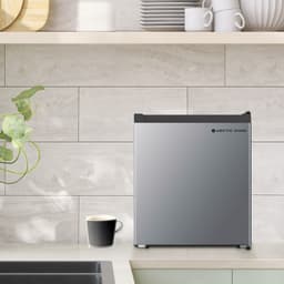 Arctic Wind Energy Star 1.6-Cu. Ft. Compact Refrigerator with Freezer Compartment, Drink and Snack Mini Fridge for Bedroom, Dorm Room, Office in Silver | Fridge.com