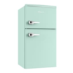 Avanti Mini Fridge with Freezer Retro Design Compact Refrigerator for Home Office or Dorm, Features Dual Doors Removable Shelves Manual Defrost and Mechanical Adjustable Temp Control, 3.1-Cu.Ft, Blue | Fridge.com