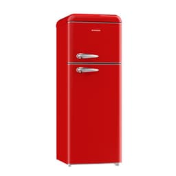 Bangson 7.5 cu.ft Retro Refrigerator With Top Freezer, 2 Door Apartment Fridge, Adjustable Thermostat, Refrigerator For Office, Kitchen, And Home, Red | Fridge.com