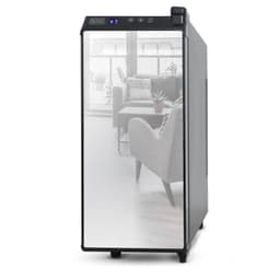 Black+Decker - 12 Bottle Wine Cellar, Thermoelectric With LED Display And Mirror Door - Black | Fridge.com