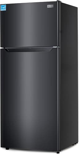 BLACK+DECKER 14.6 Cu. Ft. Top Mount Refrigerator with Freezer, 2 Door Refrigerator with Top Freezer and Adjustable Temperature Control, ENERGY STAR, BR1460HB, Black | Fridge.com