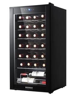 24 Bottle Wine Refrigerator  Quiet Freestanding Mini Fridge For Red, White, And Sparkling Wines, Digital Thermostat, Ideal For Home, Kitchen, Or Bedr | Fridge.com