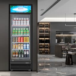 Bodegacooler 12.5 cu. ft. Commercial Beverage Refrigerator With Glass Door, LED Lighting, Adjustable Shelves & Automatic Defrost  Holds 420 Cans Or 1 | Fridge.com