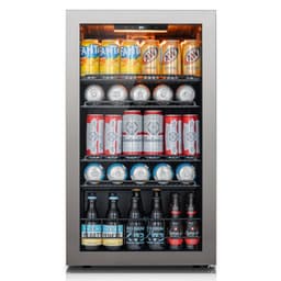 18.9 in. Single Zone 130-Can Beverage Cooler Freestanding Refrigerator Frost Free Tempered Glass Door In Stainless Steel | Fridge.com