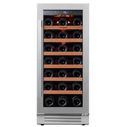 Ca'Lefort 15 in Wine Refrigerator 33 Bottle 40-65 Fast Quiet Cooling Wine Cooler With 3-Color LED Light And Uv-Blocking Double Glass | Fridge.com