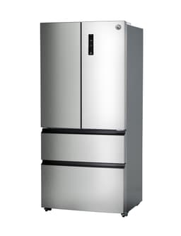 Commercial Cool 18.9 Cu. Ft. French Door Refrigerator, 33 Inch Wide Refrigerator with 2 Bottom Mount Freezer Drawers, Frost Free, LED Lighting, Digital Temperature Control, CCRF1890KS, Stainless Look | Fridge.com