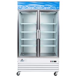 Cooler Depot 54'' W Freestanding 100 Cans (12 oz.) 45 Cubic Feet Beverage Cooler With Glass Door | Fridge.com