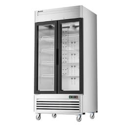 COOLSKI 40 in. 33.5 cu. ft. Auto / Cycle Defrost 2-Glass Door Commercial Reach In Display Upright Freezer In Stainless Steel | Fridge.com