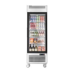 COOLSKI 27 in. 21.8 cu. ft. Commercial Display Refrigerator Merchandiser Beverage Cooler 1 Glass Door In Stainless Steel | Fridge.com