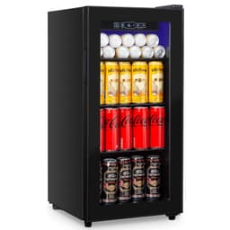 Cucina Magica Beverage Refrigerator 180 Can, Black Beer Fridge with Glass Door, 3.2 Cu Ft Mini Fridge for Drinks, Freestanding Cooler with Adjustable Shelves & Digital Temp Control | Fridge.com