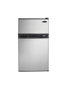 Danby DCR031B1BSLDD 3.1 Cu.Ft. Compact Refrigerator with Freezer, E-Star Rated Mini Fridge for Bedroom, Living Room, Kitchen, or Office, Stainless Look | Fridge.com