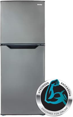 Danby DFF070B2BSLDB-6 7.0 cu. ft. Frost Free Top Mount Freezer in Black Stainless Steel | Fridge.com