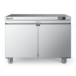 48" 13.4 cu. ft. Auto/Cycle Defrost Commercial Undercounter Upright Freezer - Stainless Steel | Fridge.com