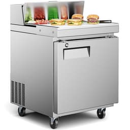 Commercial Refrigerated Sandwich Prep Table 27 Inch Single Door With Cutting Board | Fridge.com