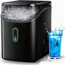 Nugget Ice Maker Countertop,33 lbs Per Day, Chewable Pebble Ice Machine,Portable Pellet Ice Maker With Scoop For Home, Kitchen And Office | Fridge.com