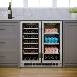 EdgeStar CWB2886FD 30-Inch Built-In Wine and Beverage Cooler with French Doors | Fridge.com