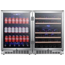 EdgeStar 47'' W 142 Cans (12 oz.) 5.3 Cubic Feet Beverage Cooler With Wine Storage And Glass Door | Fridge.com