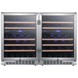 EdgeStar Four Zone 48'' Freestanding 92 Bottle Wine Refrigerator With Reversible Door | Fridge.com
