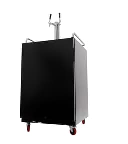 EdgeStar 6.62 Cubic Feet Dual Tap Freestanding Kegerator With Door Lock | Fridge.com