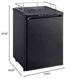 EdgeStar BR3002 24 Inch Wide Kegerator Conversion Refrigerator for Full Size Kegs with Deep Chill Mode - Black | Fridge.com