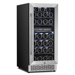 Electactic 27-Bottle Dual Zone Wine Cooler, 23" Wide Freestanding, 3.1cu.Ft, Quiet Compressor, Uv-Protect Dual-Pane Glass | Fridge.com