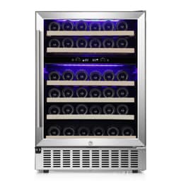 Electactic 46-Bottle Dual Zone Wine Cooler - 23.4" Wide Freestanding, Quiet Compressor, Lcd Control | Fridge.com
