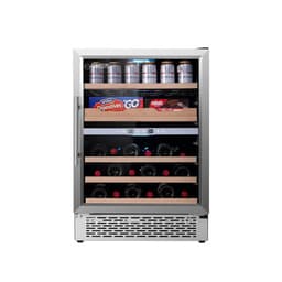 Equator - Gc 43 Sl 24 Inch Dual Zone Beverage Center Wine Refrigerator Anti-Uv 43 Bottles 45 Cans Gourmet Center 110V - Black | Fridge.com