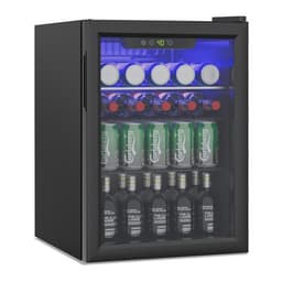 Erivess Beverage Refrigerator, 95 Can/2.6 cu.ft Mini Fridge Cooler With Digital Thermostat, Glass Door & Adjustable Shelf, Freestanding Small Drink Fr | Fridge.com