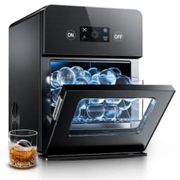 Simzlife Countertop Ice Ball Maker Machine, Sphere Ice Maker, 96 Pcs/24h, Black,Touch Screen | Fridge.com