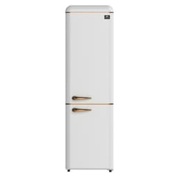 Forno Appliances - Storico 9 cu. ft. Retro Compact Refrigerator With Bottom-Freezer - White | Fridge.com
