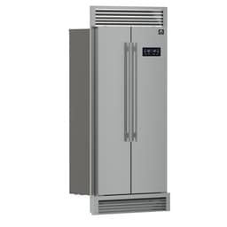 Forno Salerno 33" Built-In Stainless Steel Refrigerator 15.6 cu. ft - With Decorative Grill - 37" Wide | Fridge.com