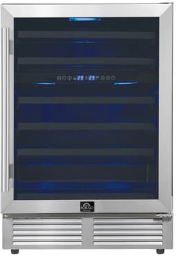 Forno Appliances - Bacchino 51-Bottle Convertible Dual Zone Wine Cooler - Stainless Steel | Fridge.com