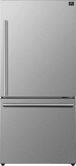 Forno 32 Inch Espresso - Milano 32" Counter Depth Bottom Freezer Refrigerator FFFFD178531S | Fridge.com