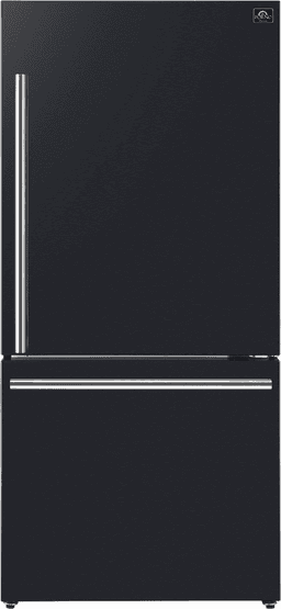 Forno 32 Inch Espresso - Milano 32" Counter Depth Bottom Freezer Refrigerator FFFFD178531BLK | Fridge.com
