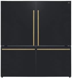 Forno Appliances - Milano Espresso 17.2 cu. ft. Bottom Freezer Refrigerator With Built-In Ice Maker - Black | Fridge.com