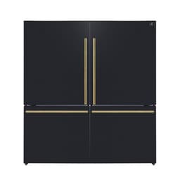 Forno Milano 62-Inch 2-Piece Freestanding Refrigerator with Dual Bottom Freezers 34.4 cu.ft Touch Control Ice Maker – Black | Fridge.com