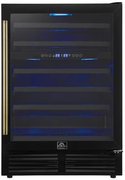 Forno Appliances - Bacchino 51-Bottle Convertible Dual Zone Wine Cooler - Black | Fridge.com