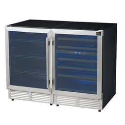 Forno Appliances - Gemello 52-Bottle Side-By-Side Wine And Beverage Cooler - Stainless Steel | Fridge.com