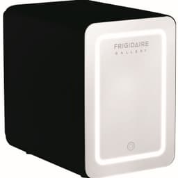 Frigidaire 9 Can Beauty Lighted Mirror Mini Fridge, 6.5 Liter Personal Cooler, Black | Fridge.com