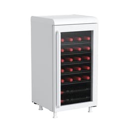 Frigidaire 3.1 cu. ft. Retro Beverage Cooler With Tempered Glass Door, 117 Can Capacity Beverage Fridge With Built-In Bar Top, White | Fridge.com