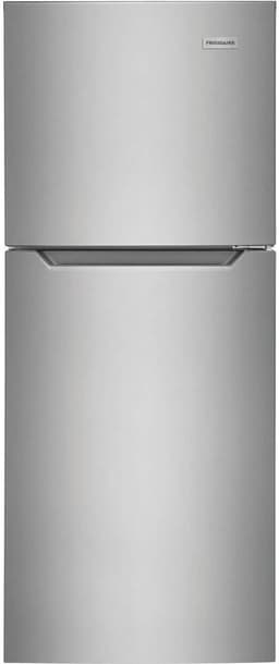 Frigidaire 11.6 Cu. Ft. Compact ADA Top Freezer Refrigerator in Brushed Steel with Electronic Control Panel, Reversible Door Swing, ENERGY STAR | Fridge.com