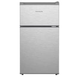 Frigidaire Compact Refrigerator with Top Freezer - 2 Door Fridge with 3.2 Cu Ft, Contemporary Series, Platinum | Fridge.com